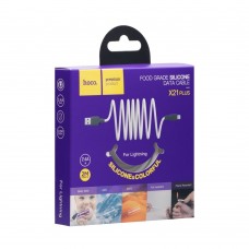 Кабель Hoco X21 Plus Silicone Lightning (2m) белый силиконовый