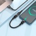 Кабель адаптер HOCO U107 10 см USB male to Type-C female переходник