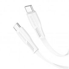 Кабель быстрый 60 ватт Borofone BX85 Type-C - Type-C 3A 60W 1 м белый