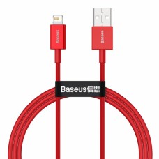 Кабель красный Baseus Superior Series Fast USB to iPhone 2.4A 1m CALYS-A09