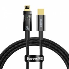 Кабель с авто-отключением Baseus Explorer Series Auto Power-Off Type-C to IPhone 20W 1m CATS000001
