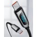 Кабель с экраном Baseus Display Fast Charging Data Cable Type-C to Type-C 100W 1m CATSK-B01 черный