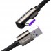 Кабель угловой Baseus Legend Elbow USB to Type-C 66W 1m CATCS-B01 черный