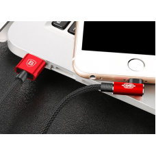 Кабель угловой Baseus MVP Elbow USB to iPhone 2m CALMVP-A09 красный