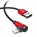 Кабель угловой Baseus MVP Elbow USB to iPhone 2m CALMVP-A09 красный