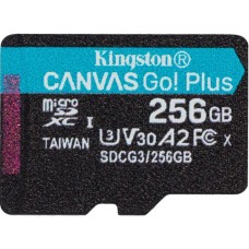 Карта памяти Kingston microSDXC Canvas Go Plus 256GB V30 A2 W-90MB/s R-170MB/s