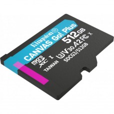 Карта памяти Kingston Canvas Go Plus 512GB microSDXC U3 A2 R170/W90MB/s (SDCG3/512GBSP)