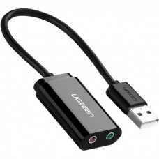 Внешняя звуковая карта Ugreen US205 UGREEN USB 2.0 External Sound Adapter (30724)