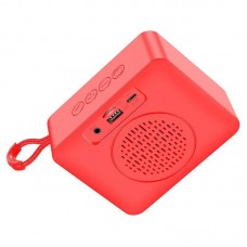 Акустика беспроводная HOCO BS51 Gold brick sports BT speaker USB AUX FM 4h красная