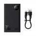 Портативная батарея Baseus 20000mAh 30W Adaman 2 + кабель USB to Type-C 0.3m PPAD050101 черная