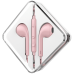 Пластиковые наушники Hoco M55 в форм-факторе Apple EarPods розовые