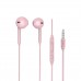 Пластиковые наушники Hoco M55 в форм-факторе Apple EarPods розовые