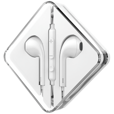 Вставные наушники Hoco M55 гарнитура в форм-факторе Apple EarPods белая
