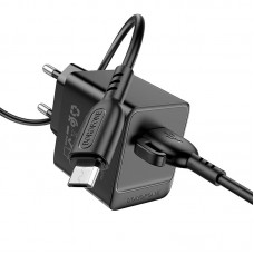 Адаптер сетевой Borofone BAS11A Erudite single port charger 10.5W + кабель Micro USB