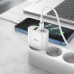 Блок питания зарядное устройство HOCO Lineal C95A 1 USB + 1 Type-C 20W белый