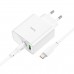 Блок питания зарядный HOCO C113A Awesome PD65W dual port (1A1C) комплект Type-C to Type-C белый