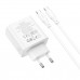 Блок питания зарядный HOCO C113A Awesome PD65W dual port (1A1C) комплект Type-C to Type-C белый
