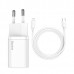 Набор блок и кабель Baseus Super Si PD Charger 20W + Cable Type-C to Lightning TZCCSUP-B02