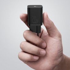 Сетевое зу Baseus Super Silicone PD Charger 20W (1Type-C) блок питания черный
