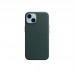 Чехол Apple iPhone 14 Leather Case with MagSafe Forest Green (MPP53)