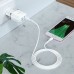 Комплект Зарядное устройство и кабель Hoco N4 Aspiring + Cable (Type-C) 2.4A 2USB white