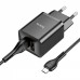 Комплект зарядный Hoco N25 Maker (2 USB) + кабель MicroUSB black