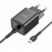 Набор зарядный Hoco N27 Innovative 20W (1 Type-C) + кабель Type-C to Type-C black