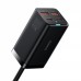 Сзу Baseus GaN3 Pro 100W  (2 Type-C + 2 USB) black